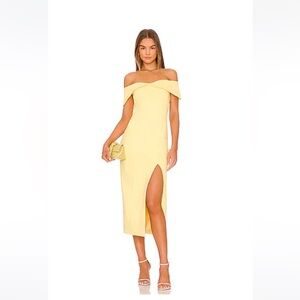 ELLIATT Plateau Dress in Lemon size xs